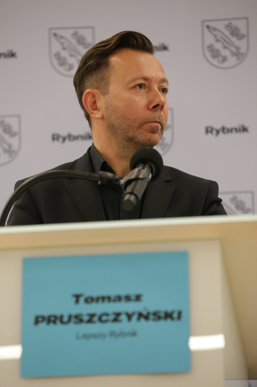 Tomasz Pruszczyński - lider Lepszego Rybnika. Zdj. WaT