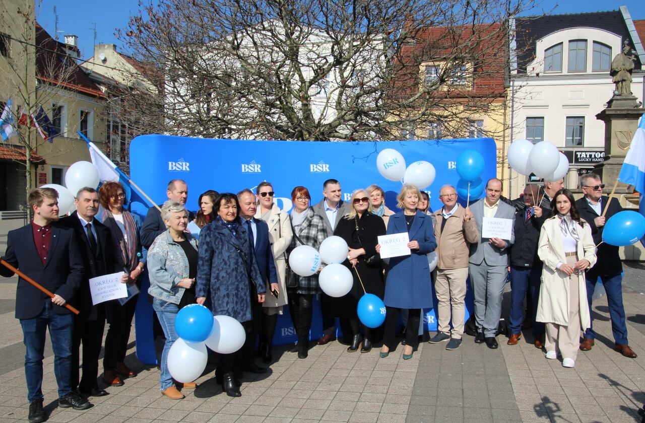 Blok Samorządowy Rybnik zainaugurował samorządową kampanię 9 marca na rybnickim rynku. Zdj. Sabina Horzela-Piskula 