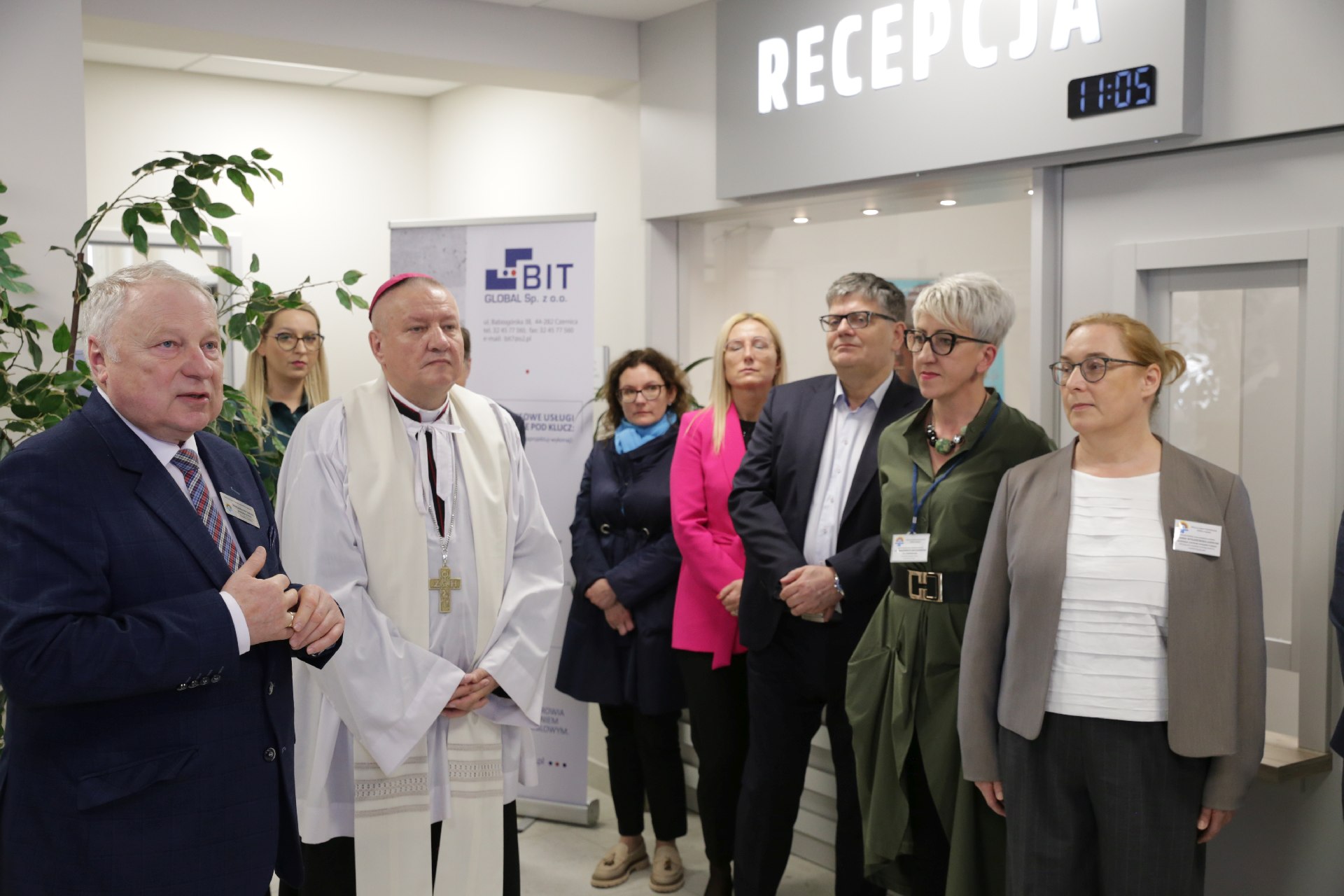 W czasie uroczystego otwarcia centrum diagnostycznego Joachim Foltys, dyrektor Klinicznego Szpitala Psychiatrycznego w Rybniku mówił o potrzebie i pożytkach płynących z jego postępowania. Zdj. Wacław Troszka