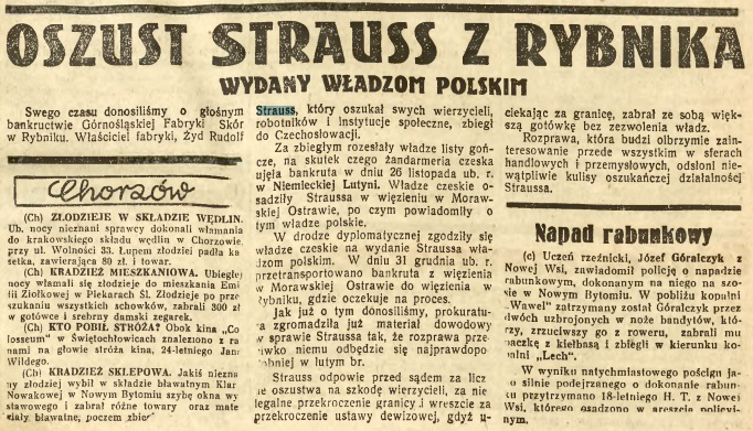 "Siedem Groszy" 4.01.1938