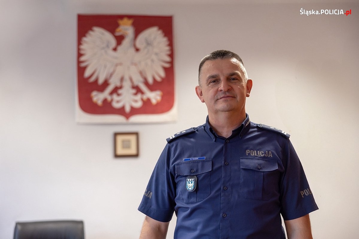 Krzysztof Kazek - Naczelnik Wydziału Doboru i Szkolenia Komendy Wojewódzkiej Policji w Katowicach