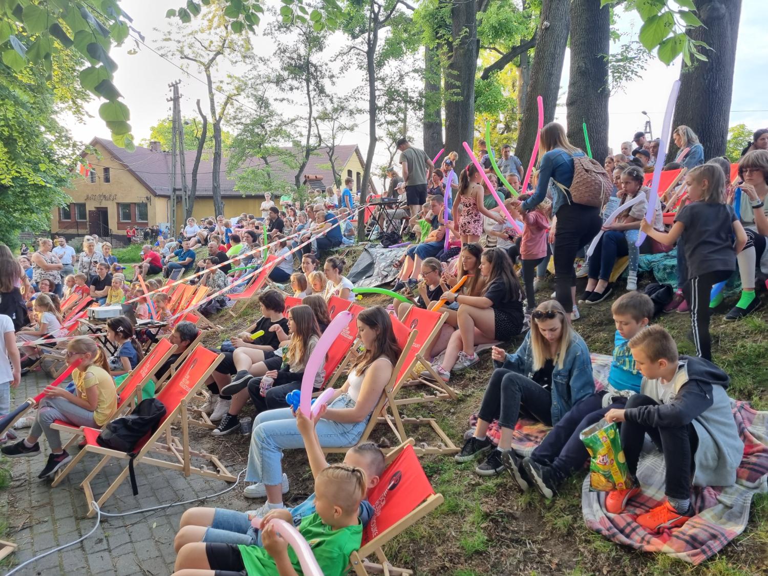 Przed dwoma laty na seans do Parku św. Wawrzyńca przyszło sporo widzów. Zdj. Łukasz Kłosek