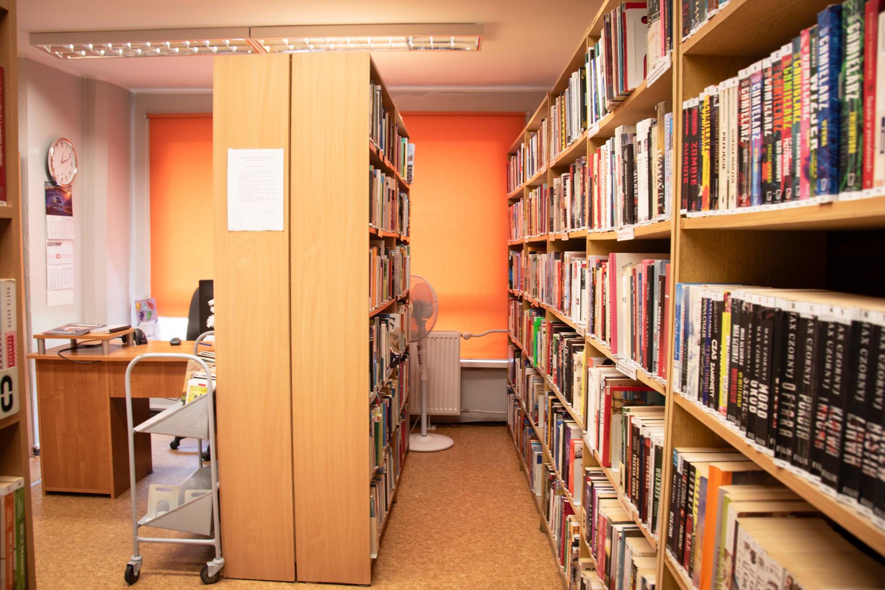 Ciasno w bibliotece przy ulicy Dąbrówki. Zdj. Zielińska