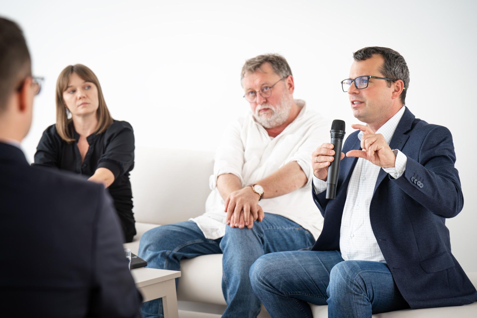  W ramach konferencji odbył się też panel ekspertów w którym udział wzięli m.in. dr Monika Glosowitz (Uniwersytet Śląski), Jakub Wygnański (Fundacja Stocznia) i dr Marcin Baron (Uniwersytet Ekonomiczny). Zdj. Michał Koczy