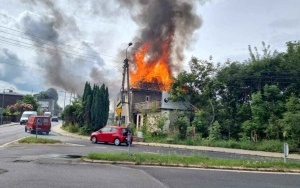 Pożar domu w Boguszowicach (1)