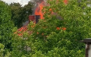 Pożar domu w Boguszowicach (2)