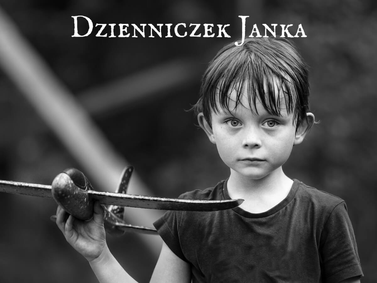 Okładka EP-ki „Dzienniczek Janka”, która jest zbiorem czterech utworów opisujących historie z obozów Auschwitz Birkenau.